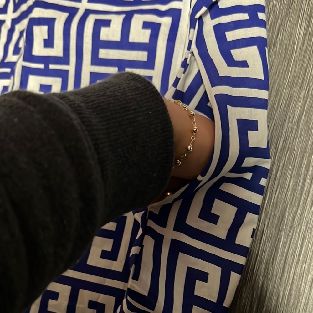 Geometric Patterned Shirt Dress - Picture 8 of 8